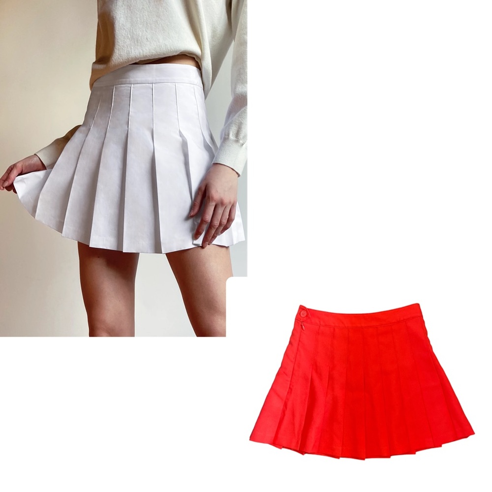 NWT TNA Aritzia Dania Skirt - US 4 - flame scarlet red